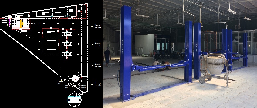 Tư vấn, thiết kế lắp đặt thiết bị xưởng sửa chữa ô tô miễn phí